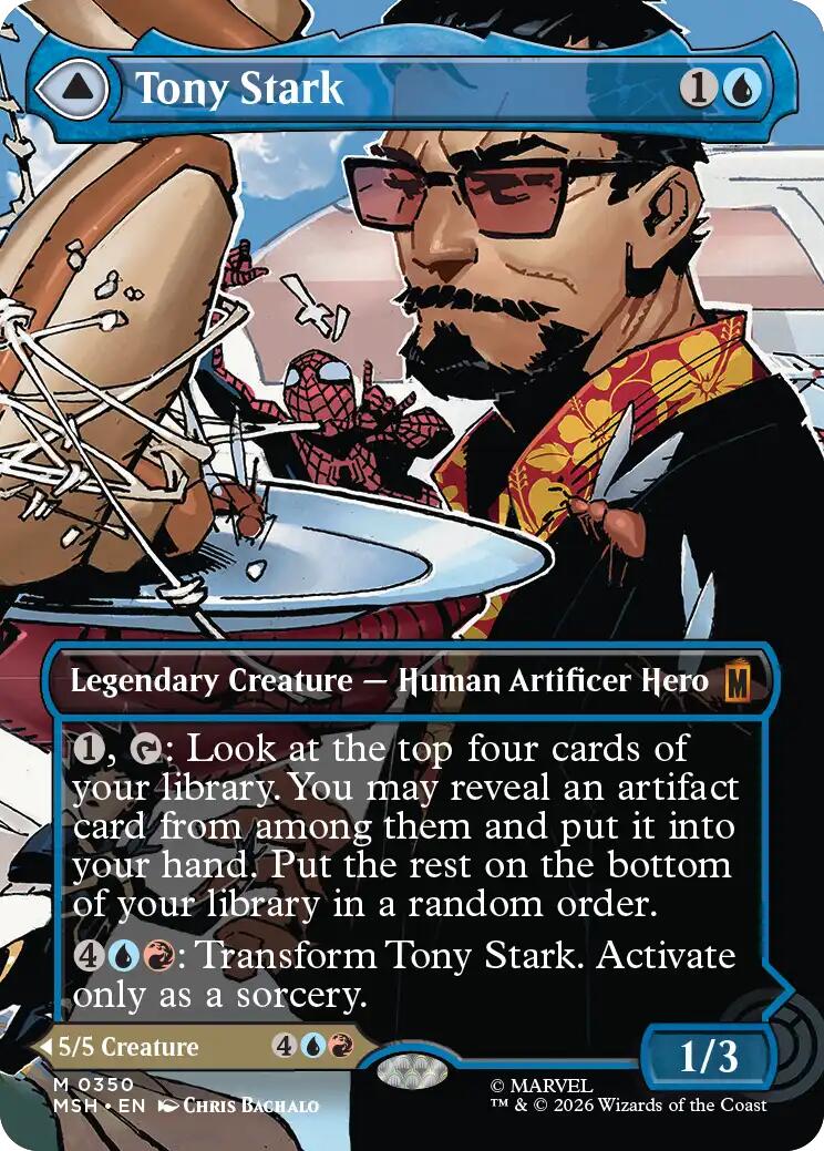 Tony Stark (Borderless) (0350) [Marvel Super Heroes] | Total Play