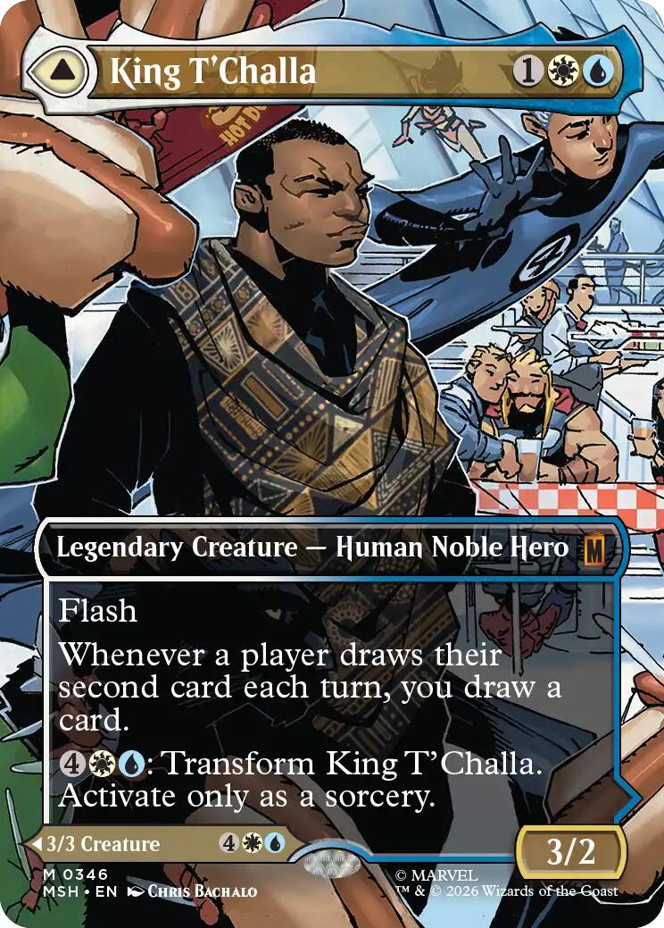 King T'Challa (Borderless) (0346) [Marvel Super Heroes] | Total Play
