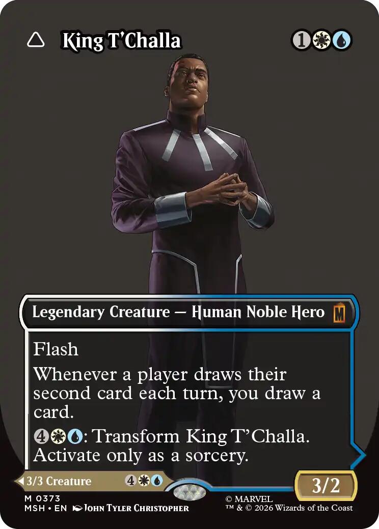 King T'Challa (Borderless) (0373) [Marvel Super Heroes] | Total Play