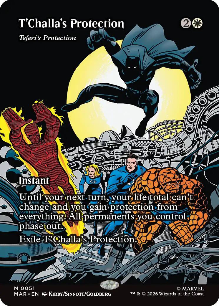 T'Challa's Protection - Teferi's Protection (Borderless) [Marvel Universe: Eternal-Legal] | Total Play