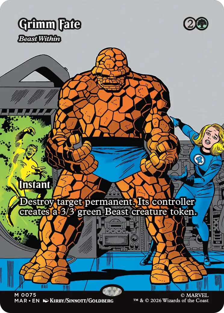 Grimm Fate - Beast Within (Borderless) [Marvel Universe: Eternal-Legal] | Total Play