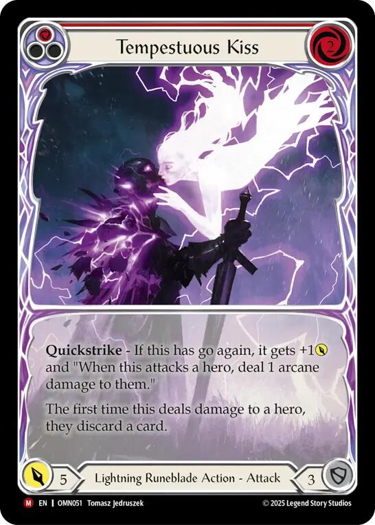 Tempestuous Kiss (Extended Art) [OMN051] (Omens of the Third Age)  Cold Foil | Total Play