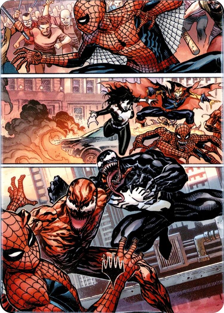 Maximum Carnage Art Card (Gold-Stamped Planeswalker Symbol) [Marvel's Spider-Man Art Series] | Total Play