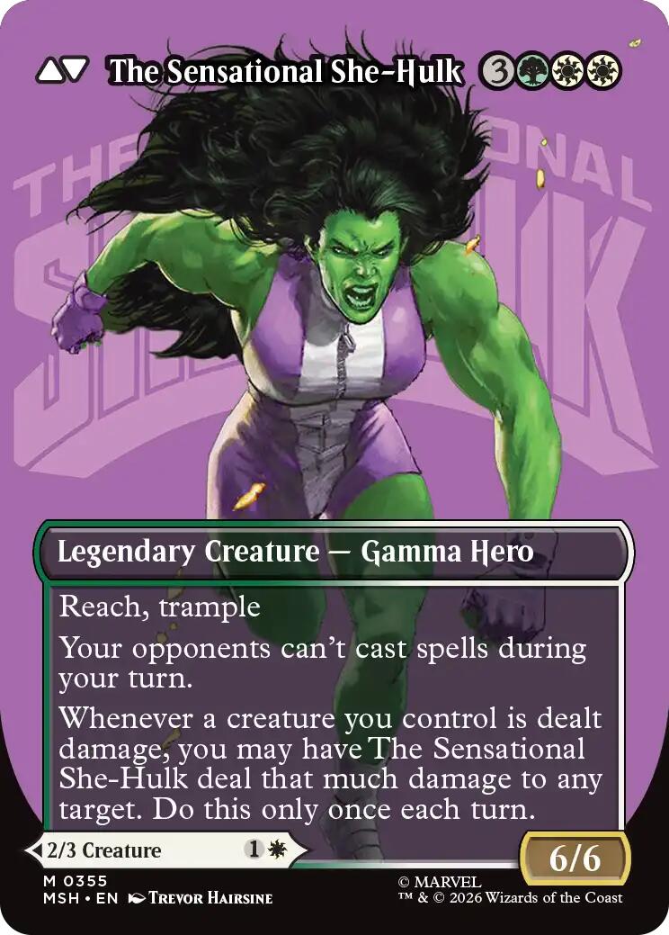 Jennifer Walters // The Sensational She-Hulk (Borderless) (0355) [Marvel Super Heroes] | Total Play