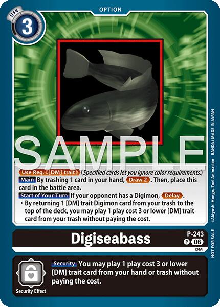 Digiseabass [P-243] (Official Store Tournament 2026 Vol. 3 Participant) [Promotional Cards] | Total Play