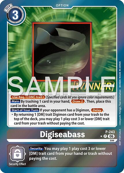 Digiseabass [P-243] (Official Store Tournament 2026 Vol. 3 Winner) [Promotional Cards] | Total Play
