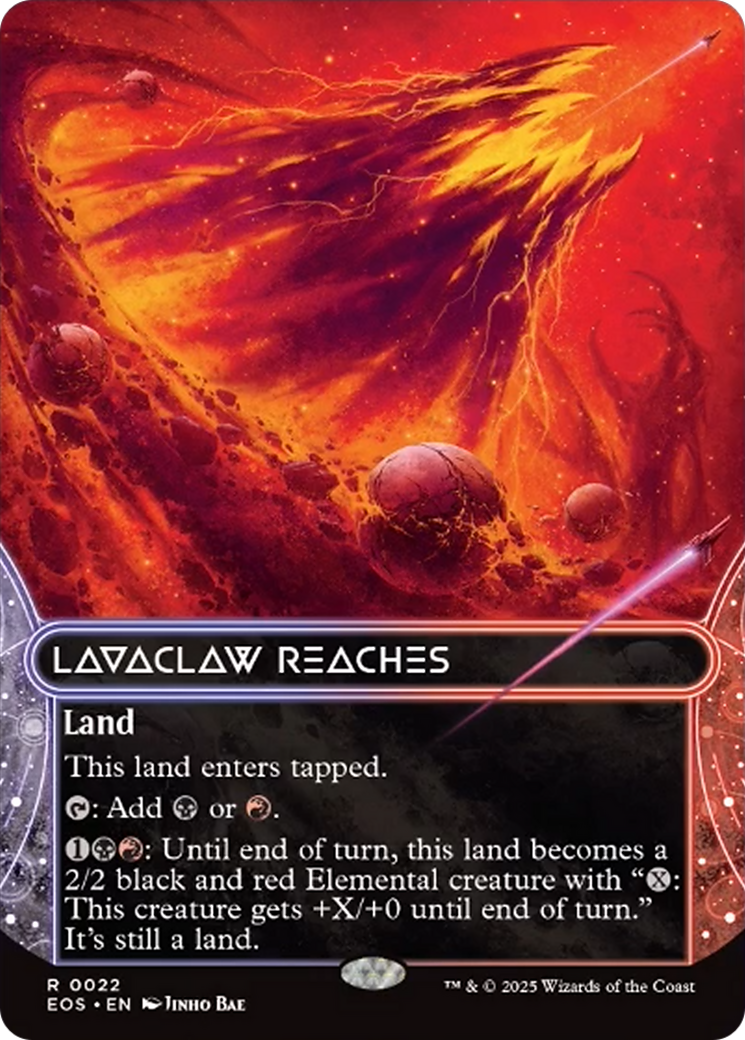 Lavaclaw Reaches (0022) (Borderless) [Edge of Eternities: Stellar Sights] | Total Play