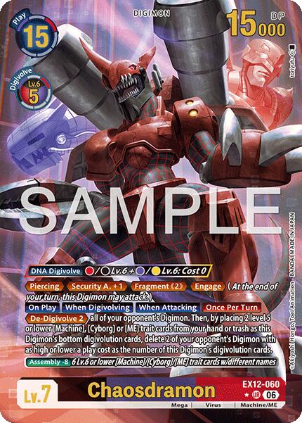 Chaosdramon [EX12-060] (Alternate Art) [Digital World Shambala] | Total Play