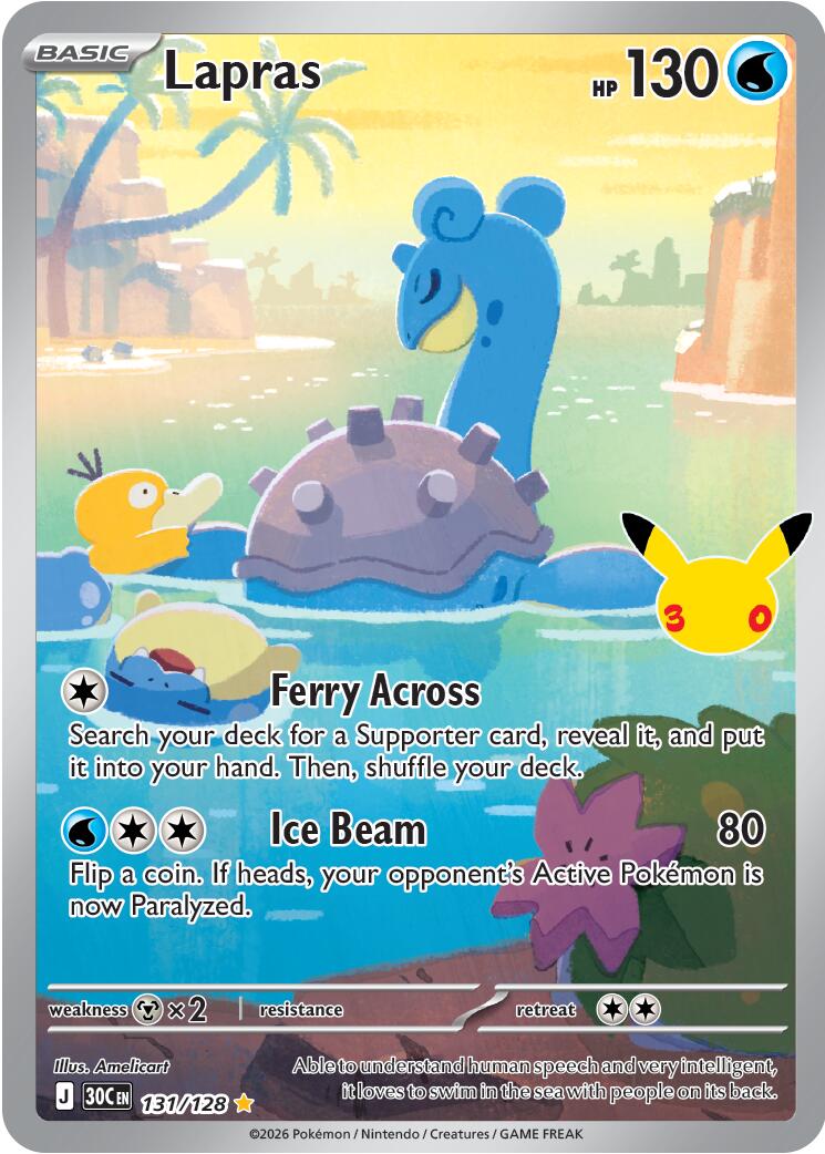 Lapras (131/128) [Mega Evolution: 30th Celebration] | Total Play