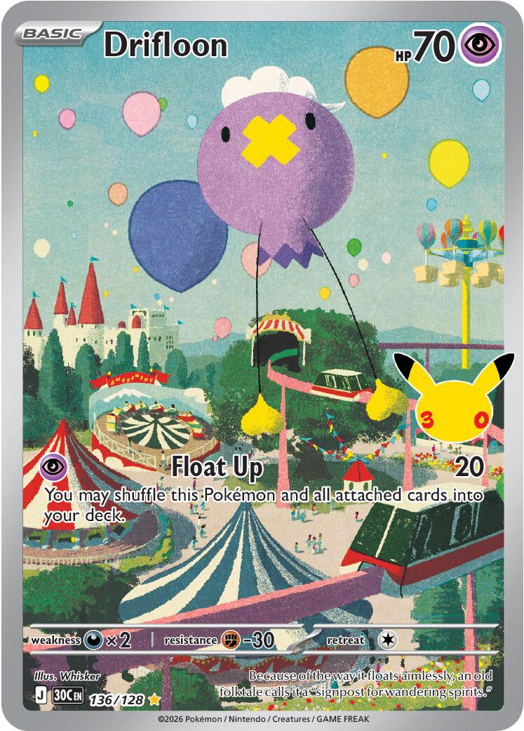 Drifloon (136/128) [Mega Evolution: 30th Celebration] | Total Play