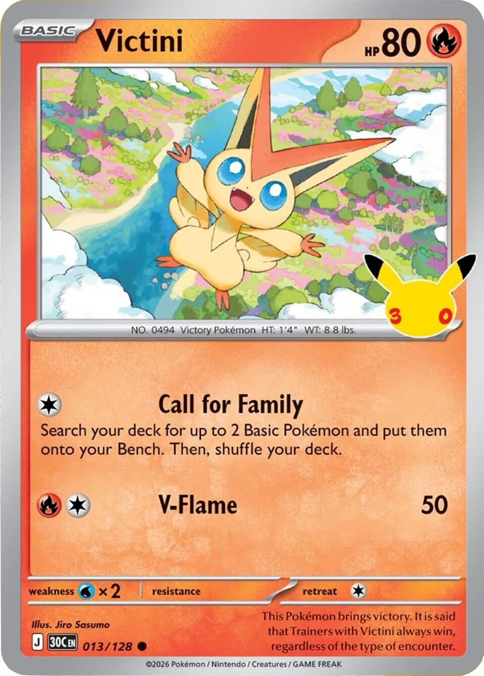 Victini (013/128) [Mega Evolution: 30th Celebration] | Total Play