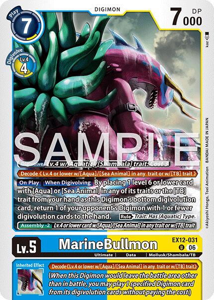 MarineBullmon [EX12-031] [Digital World Shambala] | Total Play