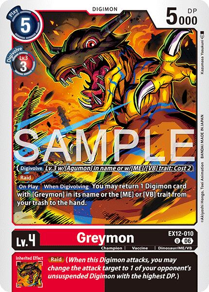 Greymon [EX12-010] [Digital World Shambala] | Total Play