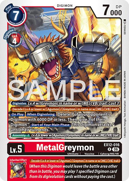 MetalGreymon [EX12-016] [Digital World Shambala] | Total Play