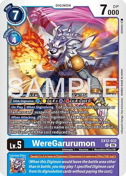 WereGarurumon [EX12-032] [Digital World Shambala] | Total Play