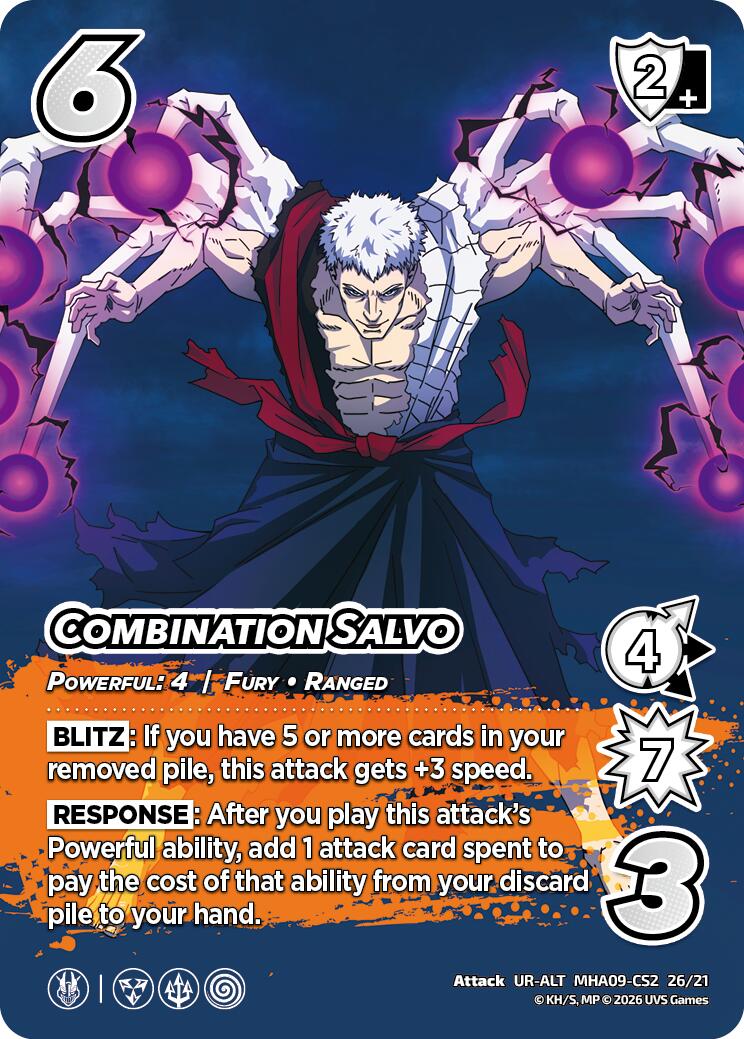 Combination Salvo (Alternative Art) [Challenger Series: My Hero Academia - Final Battle] | Total Play