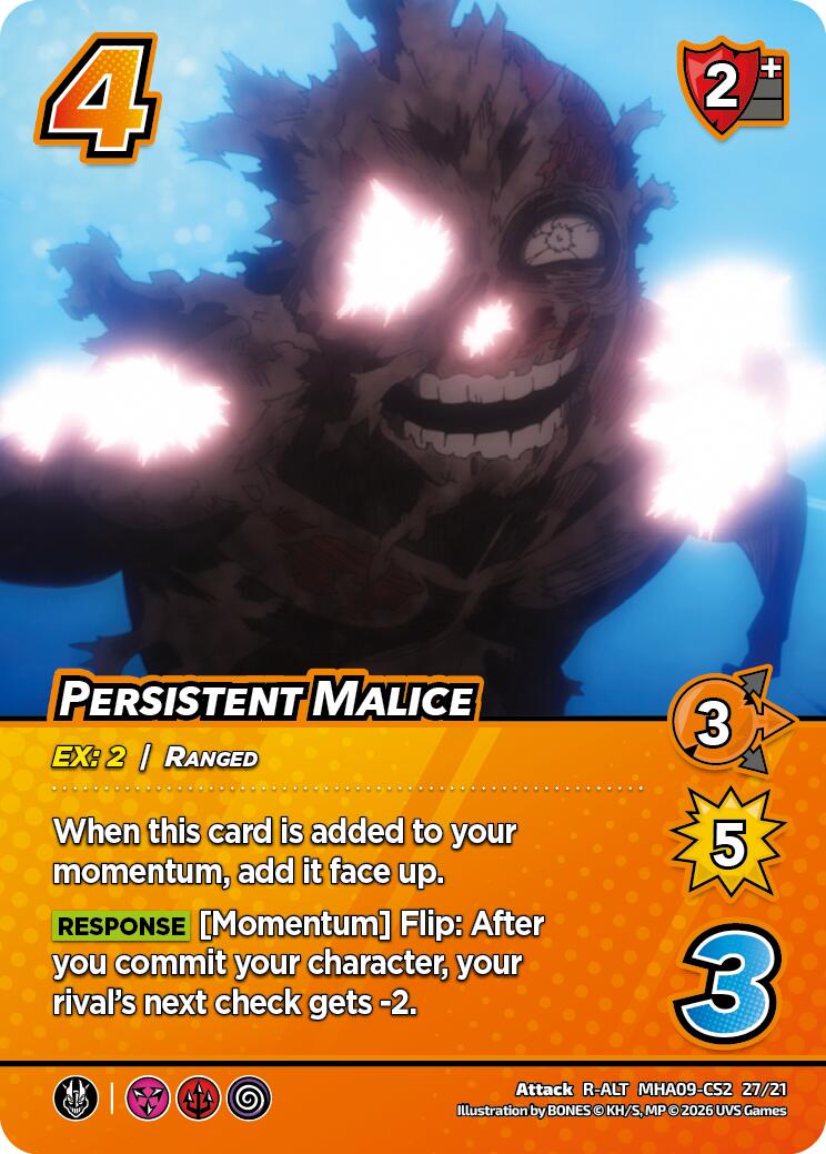 Persistent Malice (Alternative Art) [Challenger Series: My Hero Academia - Final Battle] | Total Play