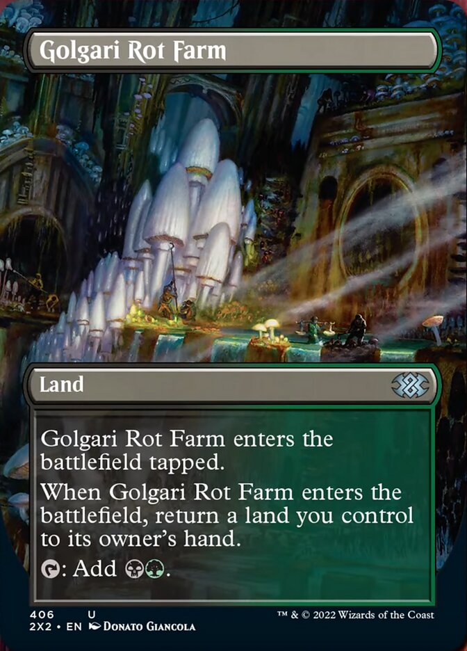 Golgari Rot Farm (Borderless Alternate Art) [Double Masters 2022] | Total Play