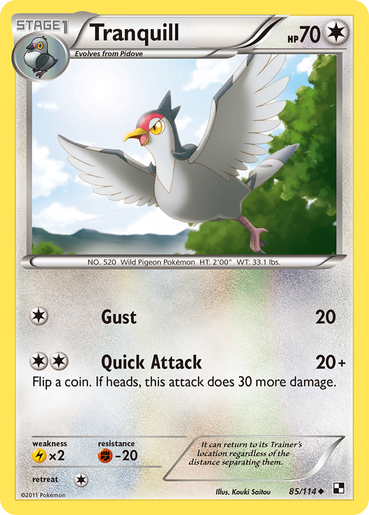 Tranquill (85/114) [Black & White: Base Set] | Total Play