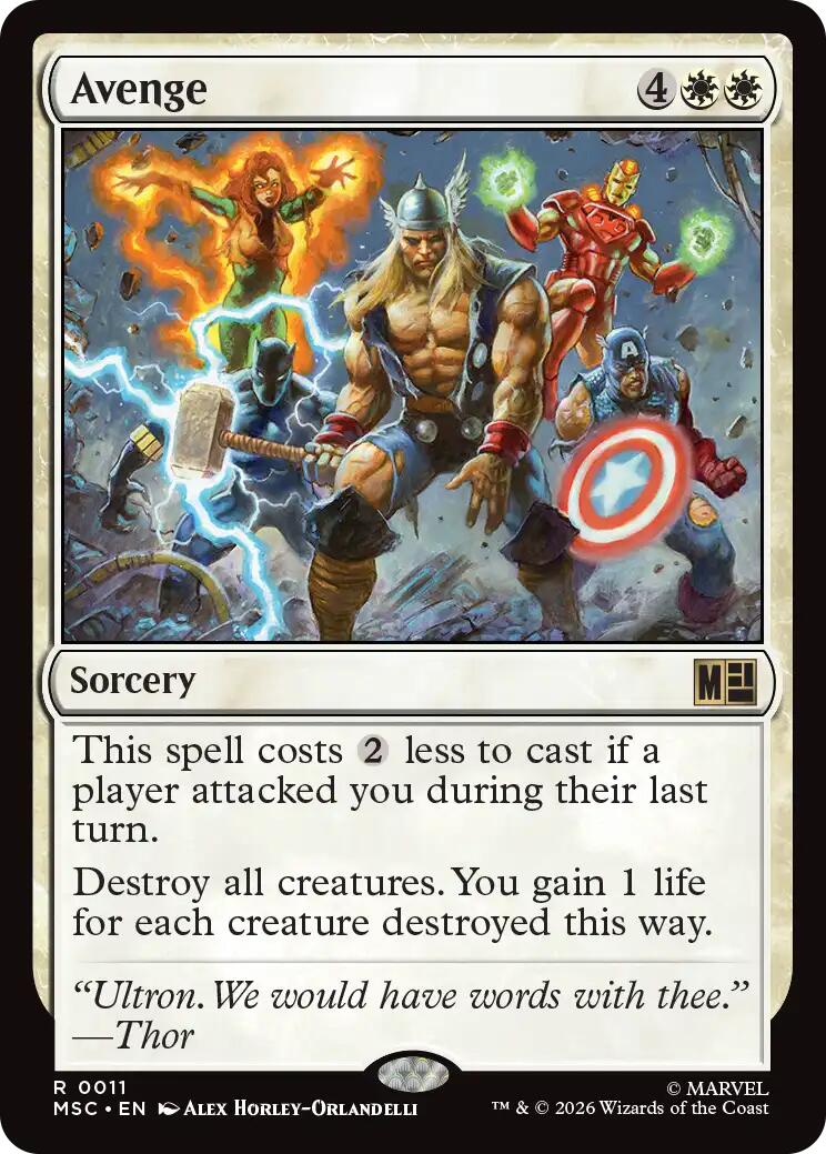 Avenge (Surge Foil) [Marvel Super Heroes Commander] | Total Play