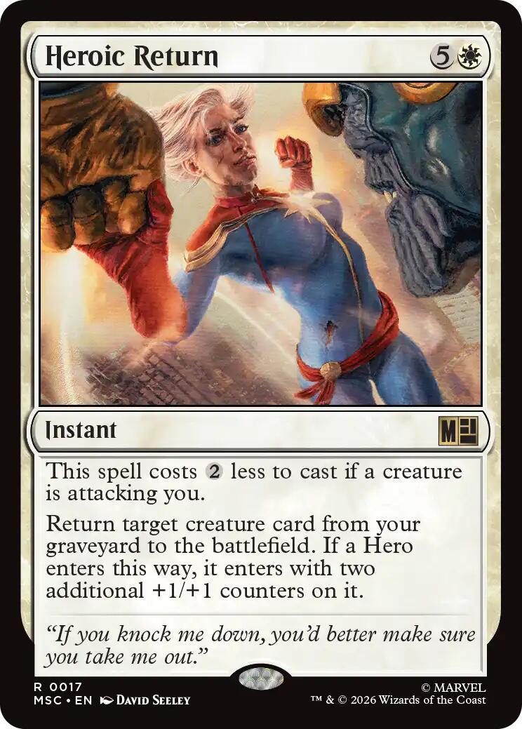 Heroic Return (Surge Foil) [Marvel Super Heroes Commander] | Total Play