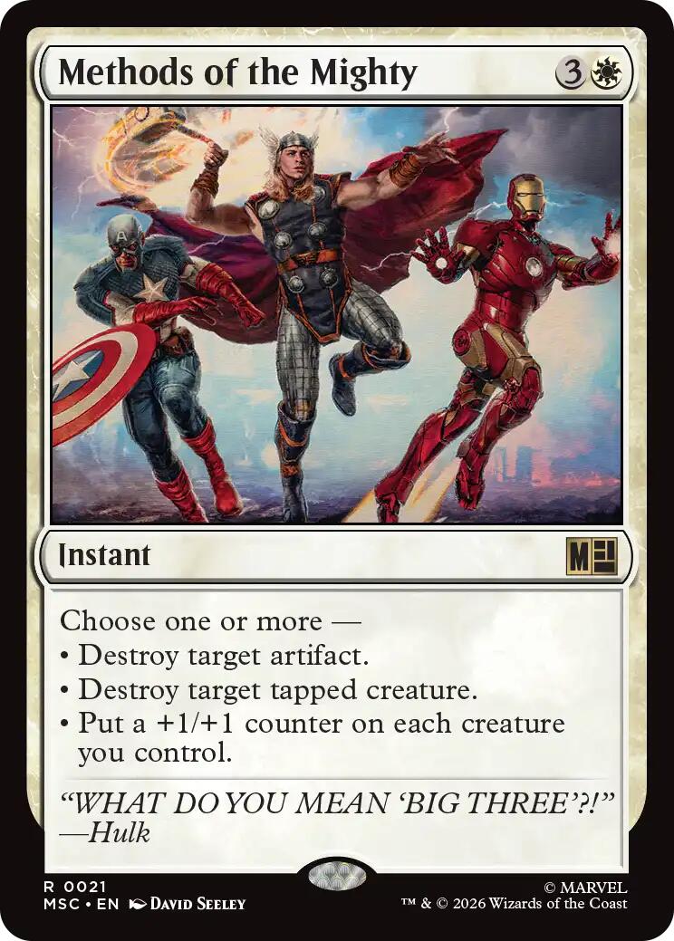 Methods of the Mighty (Surge Foil) [Marvel Super Heroes Commander] | Total Play