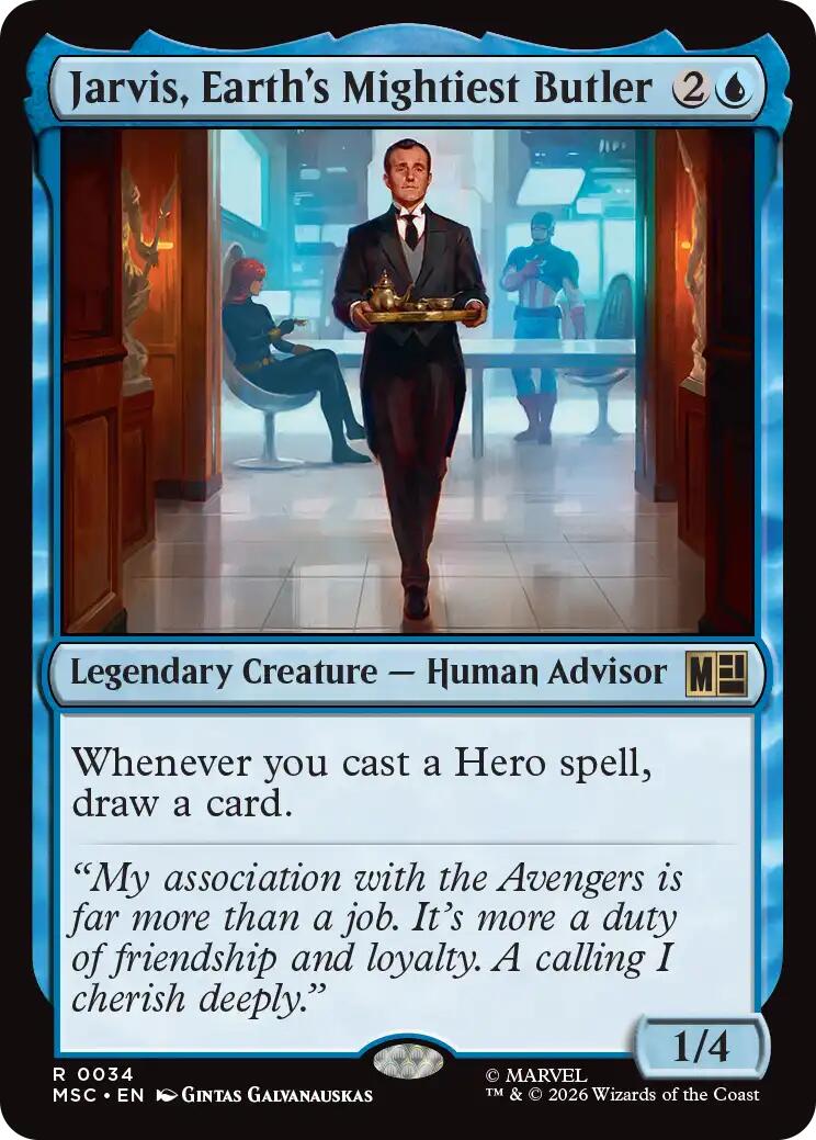 Jarvis, Earth's Mightiest Butler (Surge Foil) [Marvel Super Heroes Commander] | Total Play