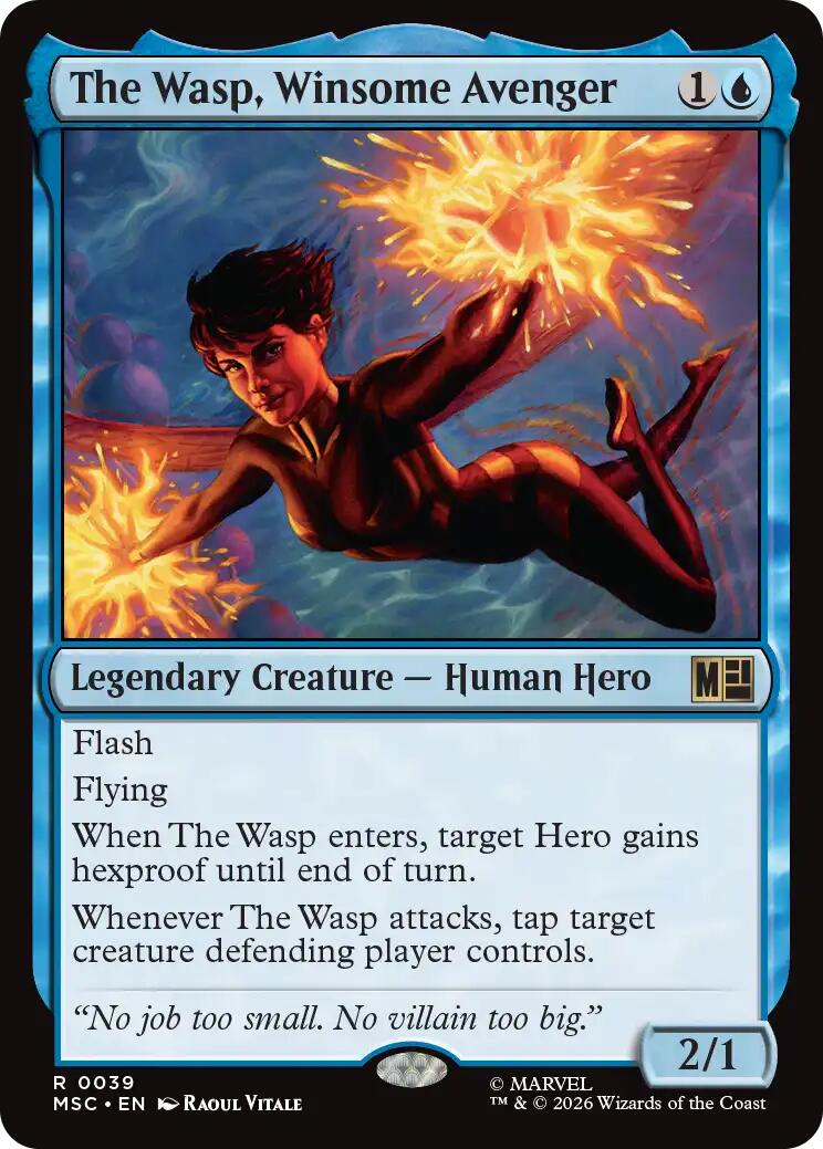 The Wasp, Winsome Avenger (Surge Foil) [Marvel Super Heroes Commander] | Total Play