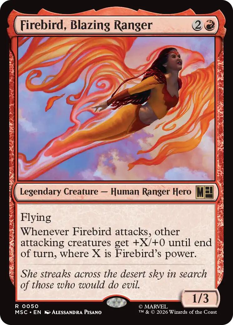 Firebird, Blazing Ranger (Surge Foil) [Marvel Super Heroes Commander] | Total Play