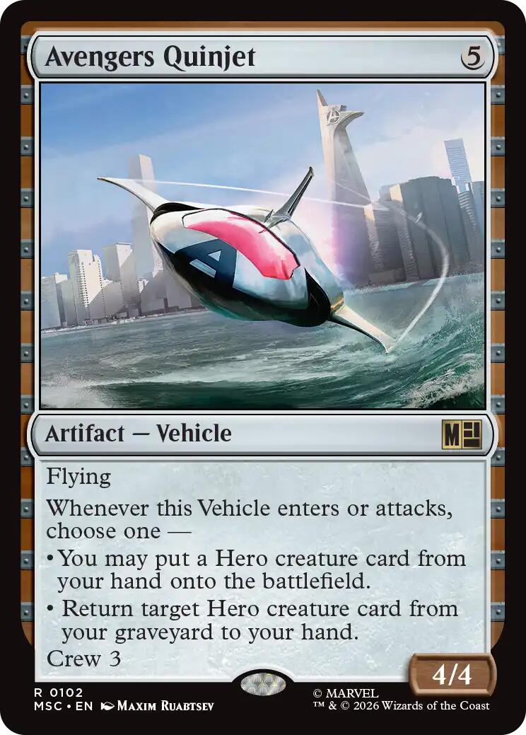 Avengers Quinjet (Surge Foil) [Marvel Super Heroes Commander] | Total Play