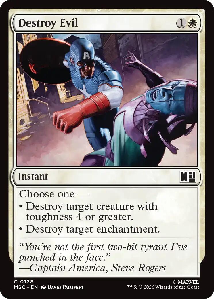 Destroy Evil (Surge Foil) [Marvel Super Heroes Commander] | Total Play