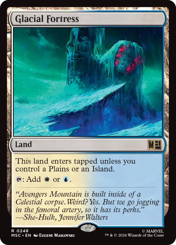 Glacial Fortress (Surge Foil) [Marvel Super Heroes Commander] | Total Play