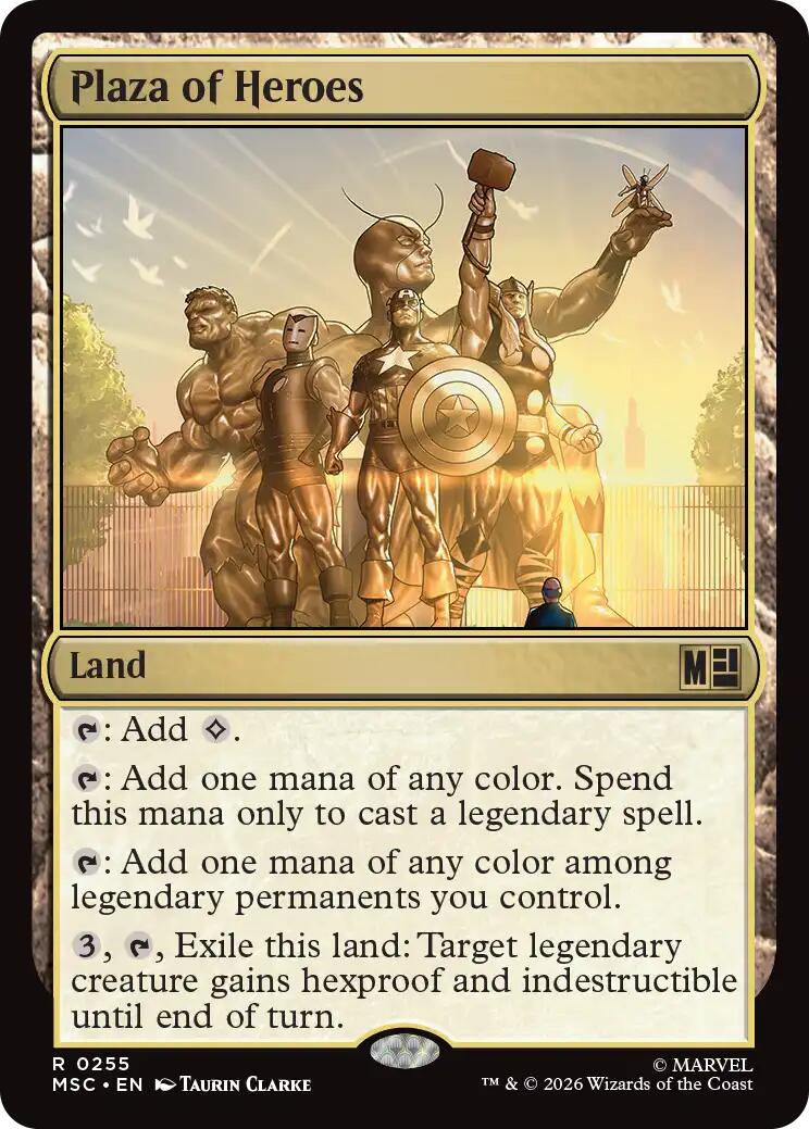 Plaza of Heroes (Surge Foil) [Marvel Super Heroes Commander] | Total Play