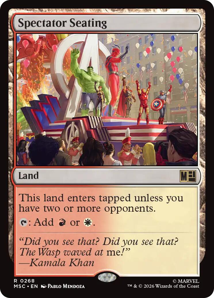 Spectator Seating (Surge Foil) [Marvel Super Heroes Commander] | Total Play