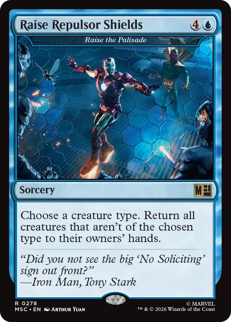 Raise Repulsor Shields - Raise the Palisade (Surge Foil) [Marvel Super Heroes Commander] | Total Play