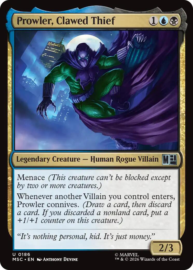 Prowler, Clawed Thief [Marvel Super Heroes Commander] | Total Play