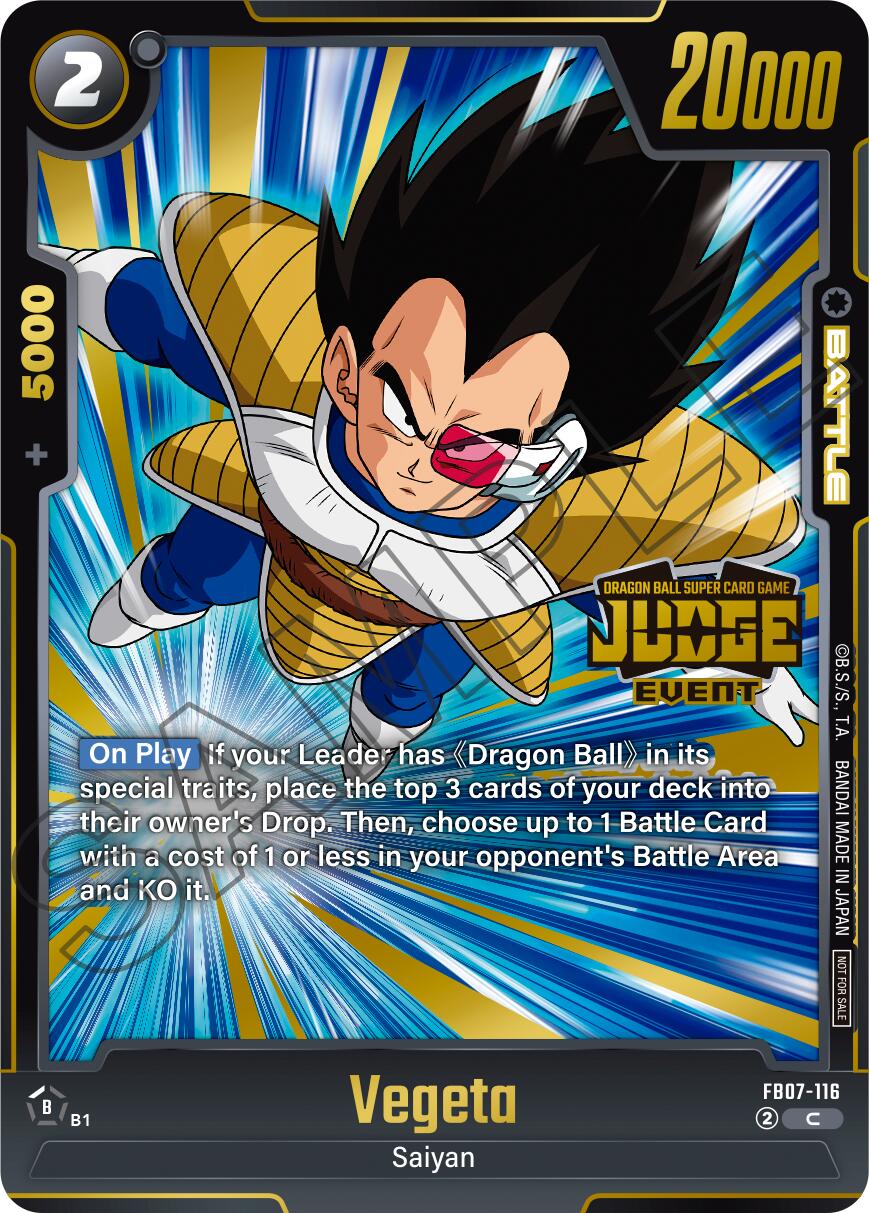 Vegeta (Judge Pack 05 - Event Judge) [Fusion World Tournament Cards] | Total Play
