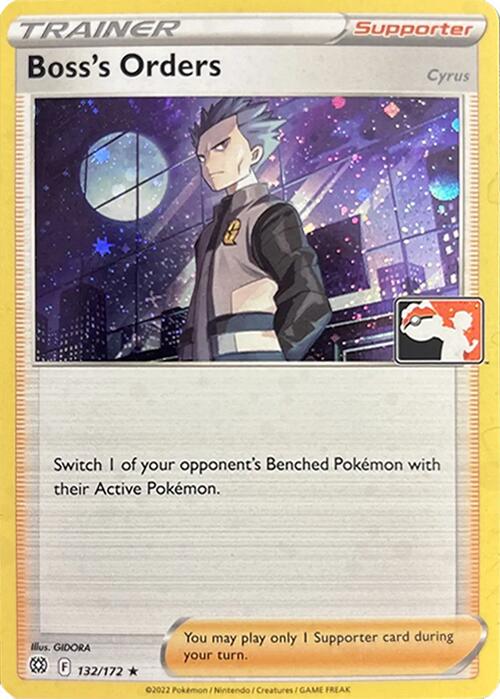 Boss's Orders [Cyrus] - 132/172 (Cosmos Holo) [Prize Pack Series Three] | Total Play
