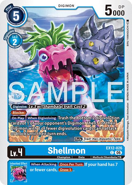 Shellmon [EX12-026] [Digital World Shambala] | Total Play
