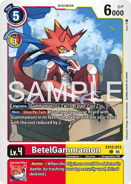 BetelGammamon [EX12-013] [Digital World Shambala] | Total Play