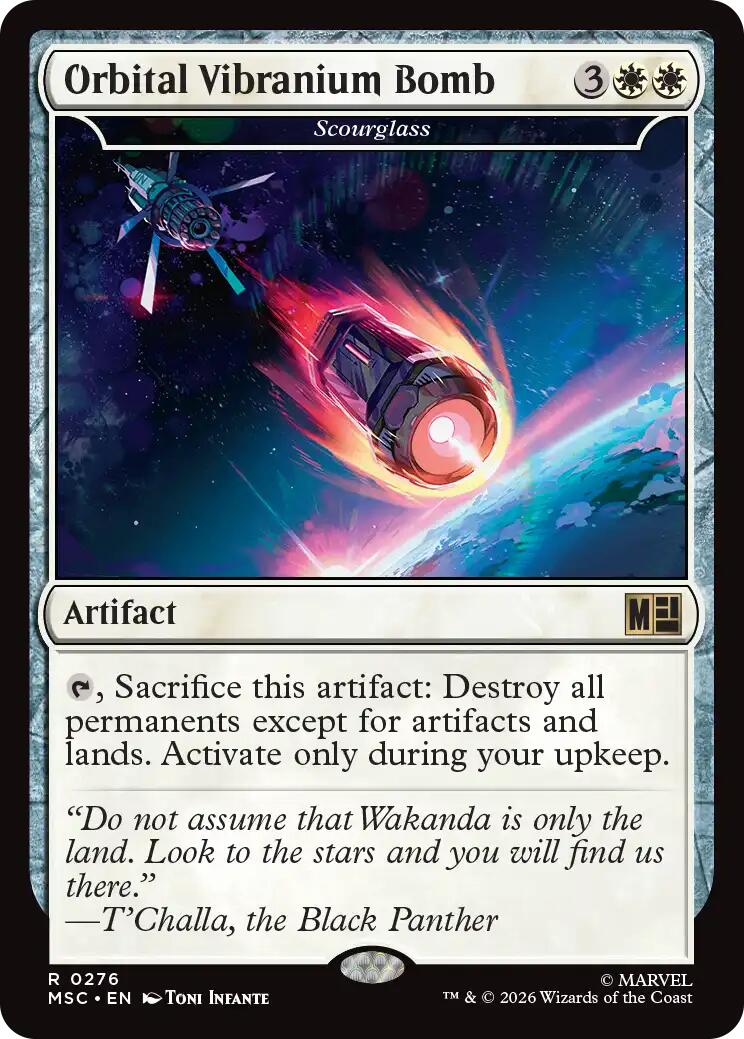 Orbital Vibranium Bomb - Scourglass (Surge Foil) [Marvel Super Heroes Commander] | Total Play