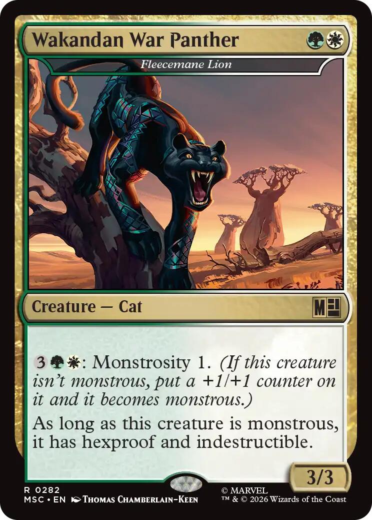 Wakandan War Panther - Fleecemane Lion (Surge Foil) [Marvel Super Heroes Commander] | Total Play