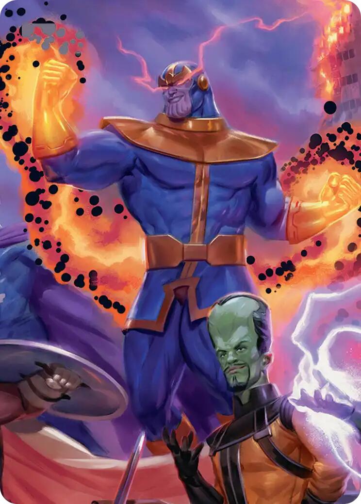 Thanos, Death's Consort Art Card [Marvel Super Heroes Art Series] | Total Play