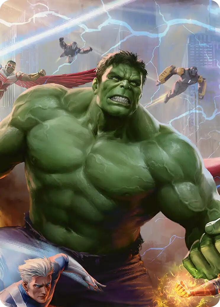 Hulk, Always Angry Art Card [Marvel Super Heroes Art Series] | Total Play