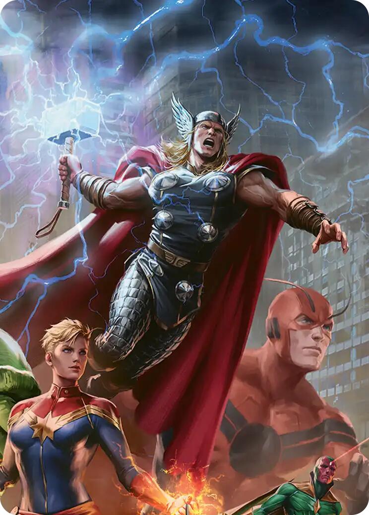 Thor, Guardian of Midgard Art Card [Marvel Super Heroes Art Series] | Total Play