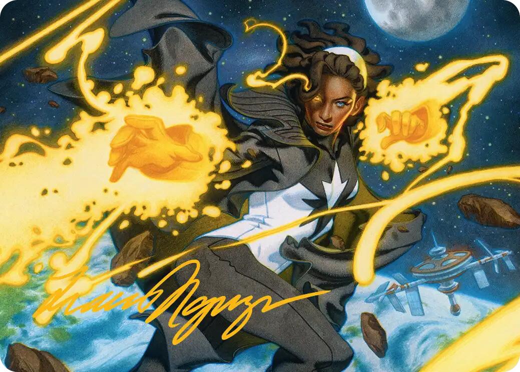 Photon, Mighty Marvel Art Card (Gold-Stamped Signature) [Marvel Super Heroes Art Series] | Total Play