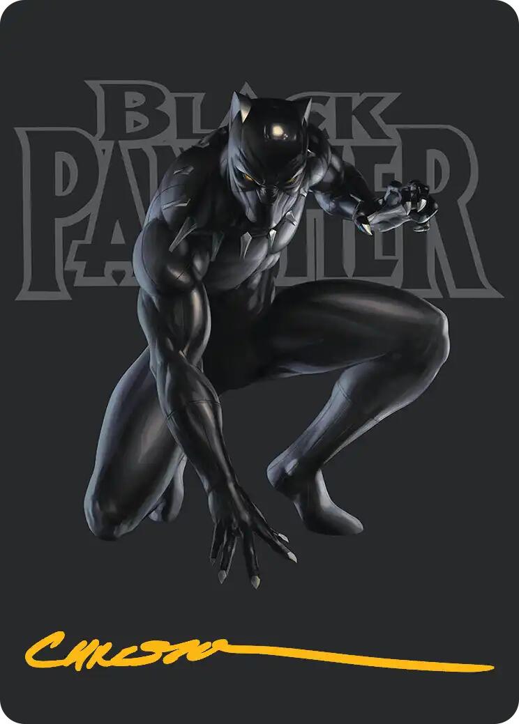 Black Panther, Hope Enduring Art Card (Gold-Stamped Signature) [Marvel Super Heroes Art Series] | Total Play