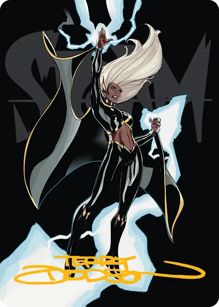 Storm, Windrider Art Card (Gold-Stamped Signature) [Marvel Super Heroes Art Series] | Total Play