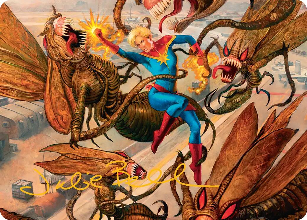 Captain Marvel, Apex Avenger Art Card (Gold-Stamped Signature) [Marvel Super Heroes Art Series] | Total Play