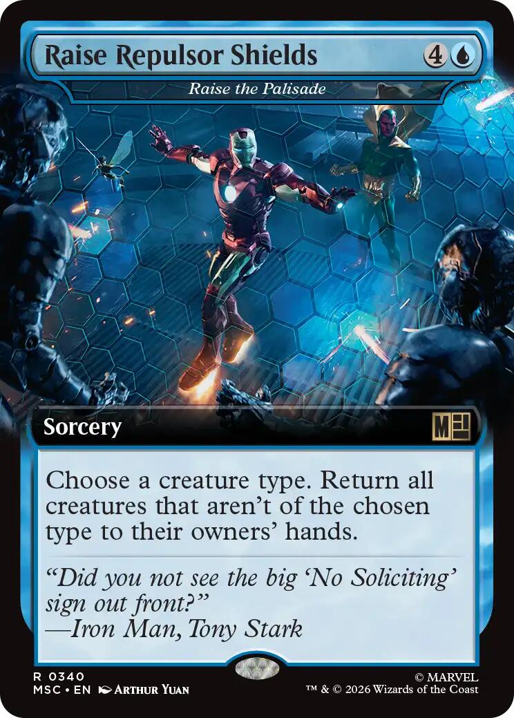 Raise Repulsor Shields - Raise the Palisade (Extended Art) [Marvel Super Heroes Commander] | Total Play